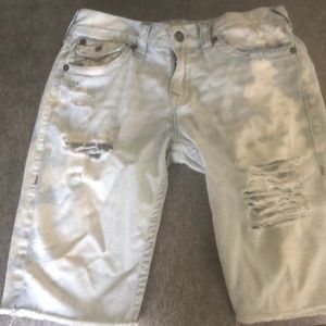 True religion men’s distress men’s shorts size 32